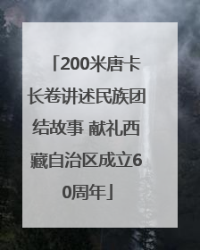 200米唐卡长卷讲述民族团结故事 献礼西藏自治区成立60周年
