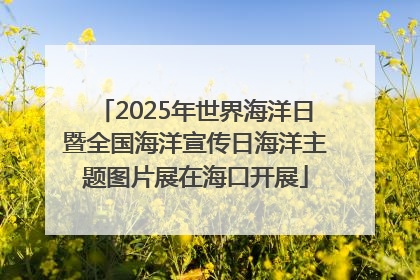 2025年世界海洋日暨全国海洋宣传日海洋主题图片展在海口开展
