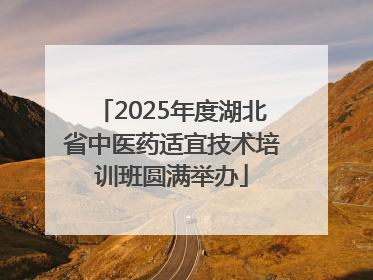 2025年度湖北省中医药适宜技术培训班圆满举办