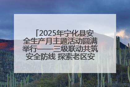 2025年宁化县安全生产月主题活动圆满举行——三级联动共筑安全防线 探索老区安全发展新路径