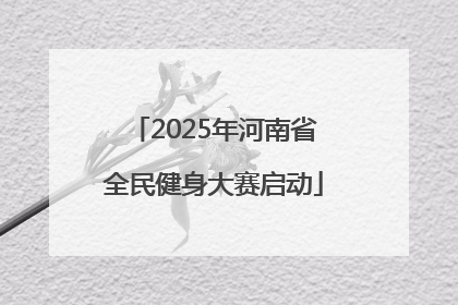 2025年河南省全民健身大赛启动