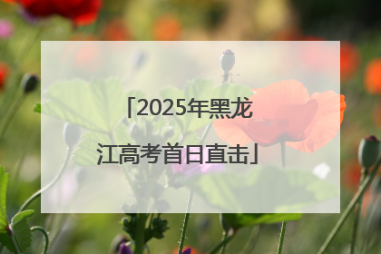 2025年黑龙江高考首日直击