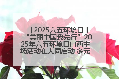 2025六五环境日丨“美丽中国我先行”2025年六五环境日山西主场活动在大同启动 多元形式绘就生态画卷