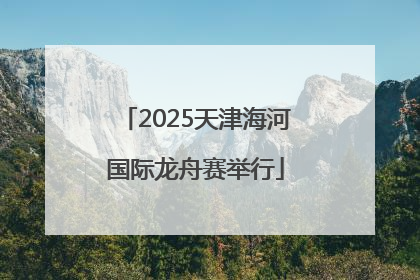 2025天津海河国际龙舟赛举行