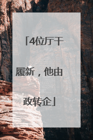 4位厅干履新，他由政转企
