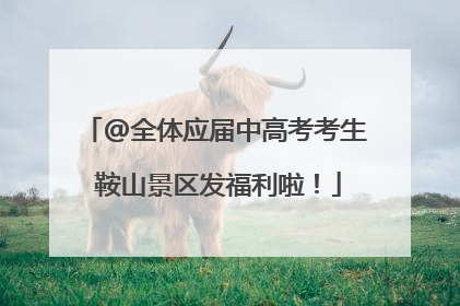 @全体应届中高考考生 鞍山景区发福利啦！